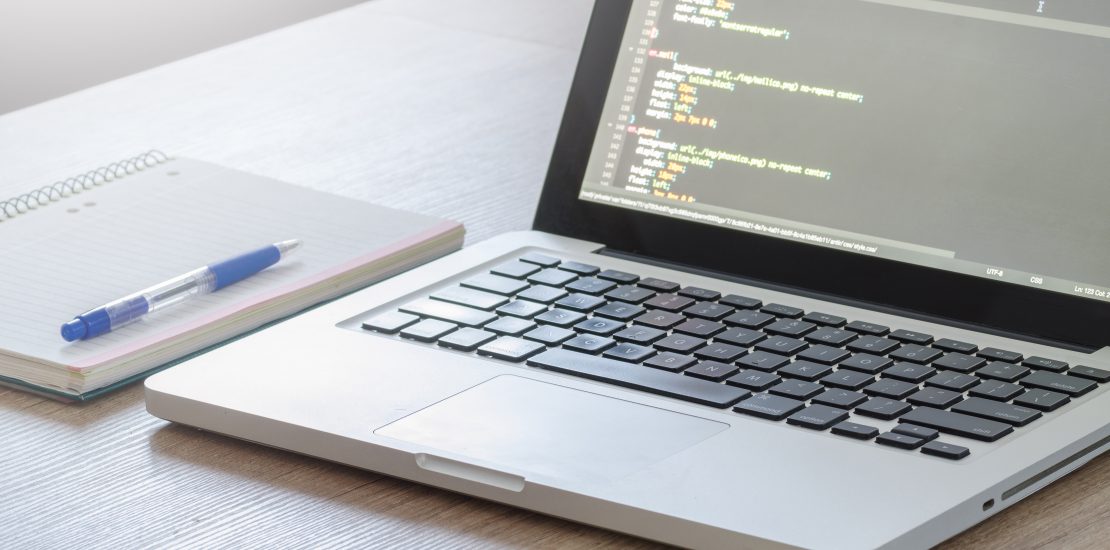 Office work with notebook